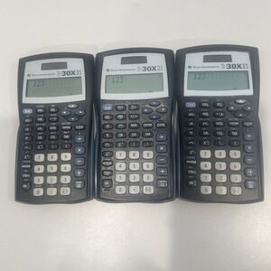 Lot Of 3 Texas Instruments TI-30X IIS Handheld Scientific Calculators Working!